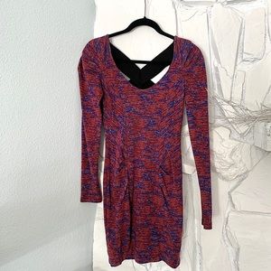 BCBGgeneration Crisscross back long sleeve dress